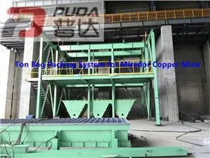 Ton-pussin pakkausjärjestelmä Mirador-kuparikaivokselle